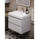Тумба под раковину Aquanet Вега 70 подвесная 2 ящика белый глянец 00308333