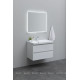 Тумба с раковиной Aquanet Вега 80 2 ящика белый глянец 00308336