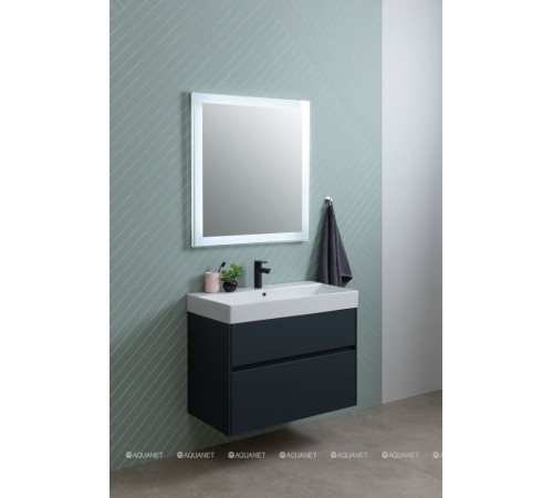 Тумба под раковину Aquanet Бруклин 100 антрацит матовый 00310139