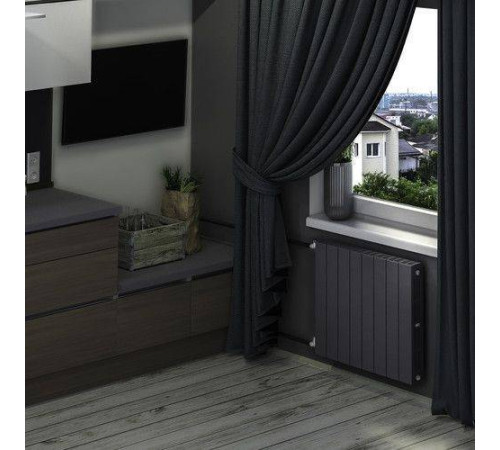 Радиатор биметаллический RIFAR SUPReMO 500 4 секции боковое подключение титан Н11604