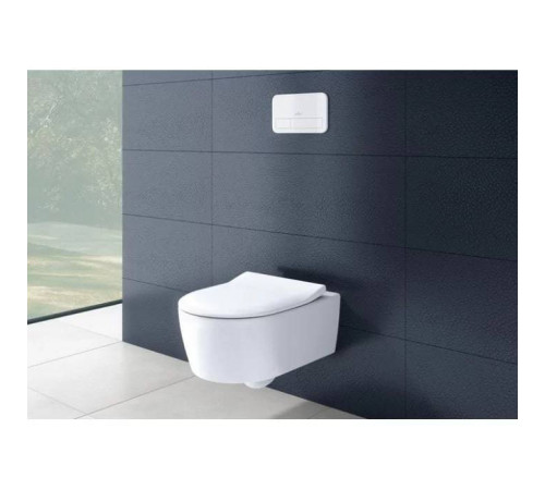 Унитаз подвесной Villeroy & Boch Avento безободковый с сиденьем SlimSeat микролифт 5656RS01