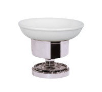 Мыльница настольная Tivoli World Bristol 160 керамическая белый хром TWBR160cr