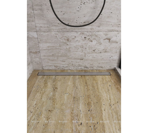 Трап линейный Allen Brau Infinity вставка под плитку/нерж. сталь 750 мм 9.50005.SS