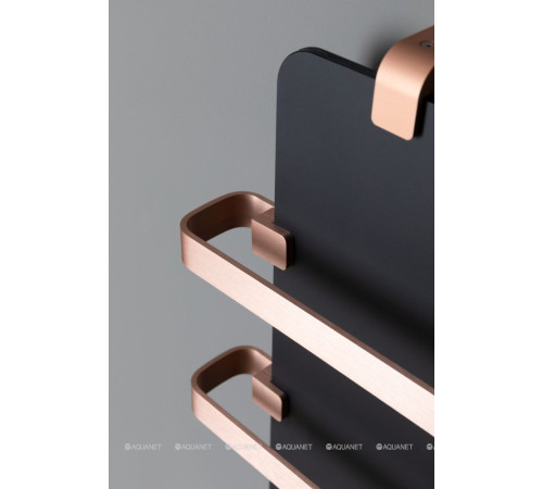 Полотенцесушитель Allen Brau INFINITY 1200х440 мм черный матовый с рейлингом 2.0 и креплением медь браш 00325631