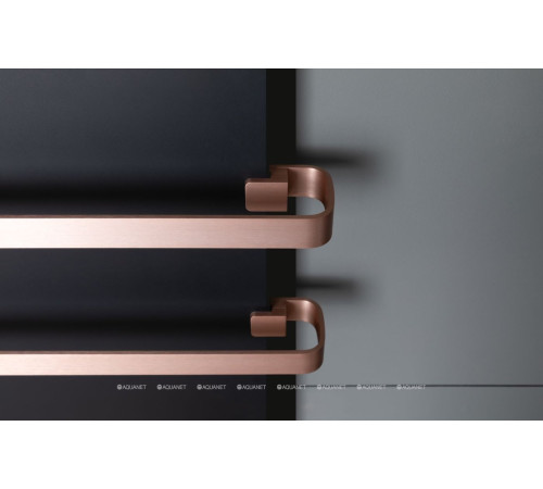 Полотенцесушитель Allen Brau INFINITY 1200х440 мм черный матовый с рейлингом 2.0 и креплением медь браш 00325631