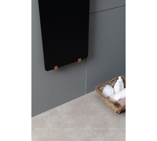 Полотенцесушитель Allen Brau INFINITY 1200х440 мм черный матовый с рейлингом 2.0 и креплением медь браш 00325631