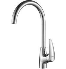 Смеситель для кухни Lemark Linara с высоким поворотным изливом хром LM0405C