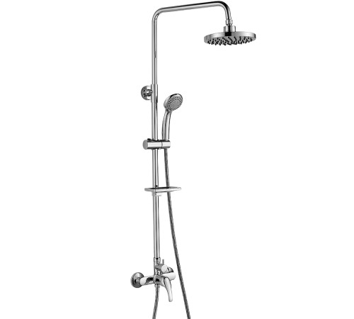 Душевая система Rossinka Silvermix A35-45 со смесителем верхним душем и 3-функциональной лейкой хром A35-45