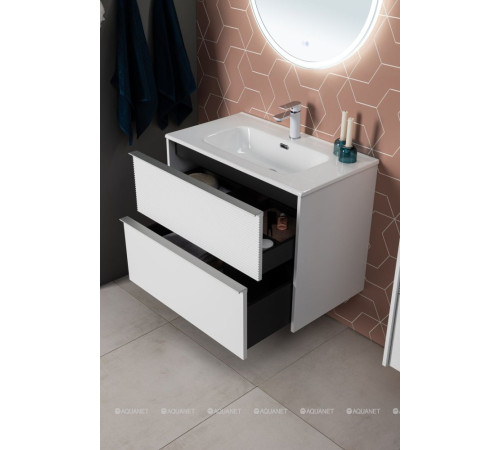 Тумба с раковиной Aquanet Вита 80 белый матовый 00339162