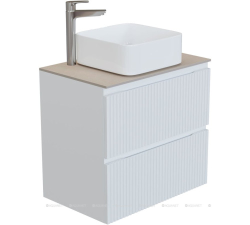 Тумба под раковину Aquanet Джейн 70 (Flat) белый матовый 00335423