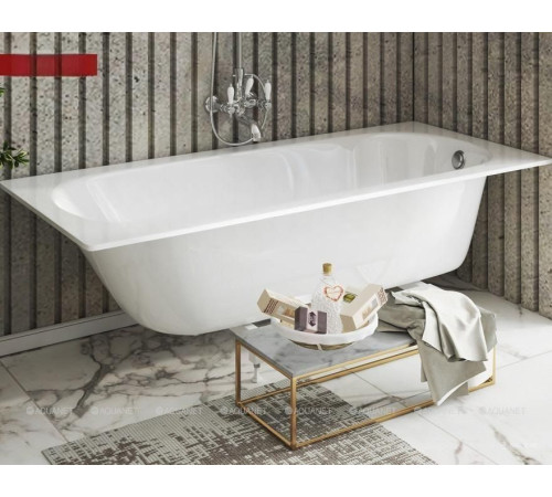 Ванна прямоугольная Aquanet LOTOS STONE SLIM 1700х750 мм тонкий бортик 00338575