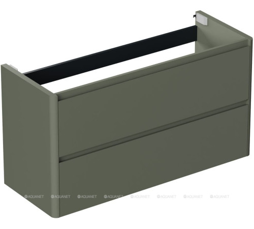Тумба под раковину Allen Brau Gravity 120 2 ящика олива матовый 1.370011.CGM