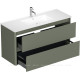 Тумба под раковину Allen Brau Gravity 120 2 ящика олива матовый 1.370011.CGM