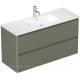 Тумба под раковину Allen Brau Gravity 120 2 ящика олива матовый 1.370011.CGM