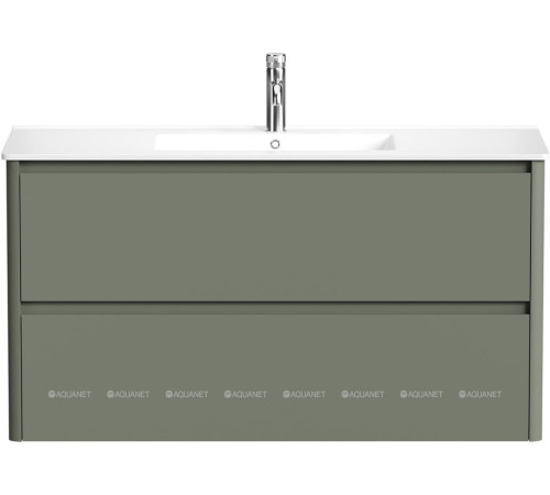 Тумба под раковину Allen Brau Gravity 120 2 ящика олива матовый 1.370011.CGM