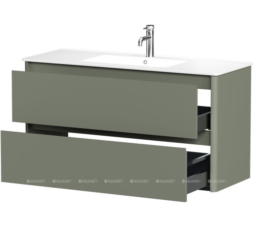 Тумба под раковину Allen Brau Gravity 120 2 ящика олива матовый 1.370011.CGM