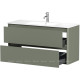 Тумба под раковину Allen Brau Gravity 120 2 ящика олива матовый 1.370011.CGM