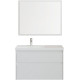 Тумба с раковиной Aquanet Nova Lite 2.0 90 L 2 ящика белый глянец 00365922