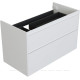 Тумба с раковиной Aquanet Nova Lite 2.0 90 L 2 ящика белый глянец 00365922