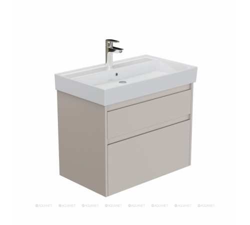 Тумба под раковину Aquanet Nova Lite 2.0 75 2 ящика бежевый 00346323