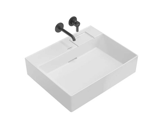 Раковина накладная Kerama Marazzi Logica 60.5х48.5 см без отверстия белый глянец LO.wb.60.0