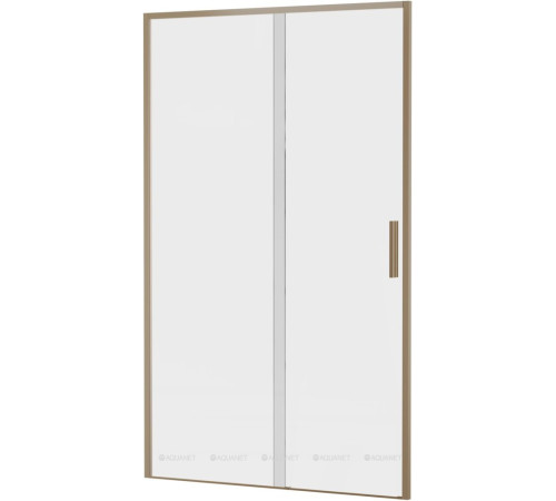 Душевая дверь в нишу Aquanet Pleasure Evo 1200 мм золотой никель Easy Clean AE65-N120-GBT