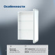Зеркальный шкаф Aquanet Оптима 60х80 LED с антизапотеванием 00353784