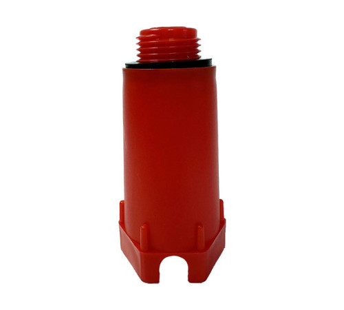 Заглушка Henco 1/2 дюйма НР 80 мм красная PLUG04-R80