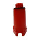 Заглушка Henco 1/2 дюйма НР 80 мм красная PLUG04-R80