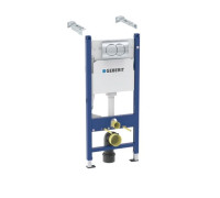 Инсталляция для подвесного унитаза Geberit Duofix Delta 112 см с клавишей Delta01 хром и крепежом 458.149.21.1