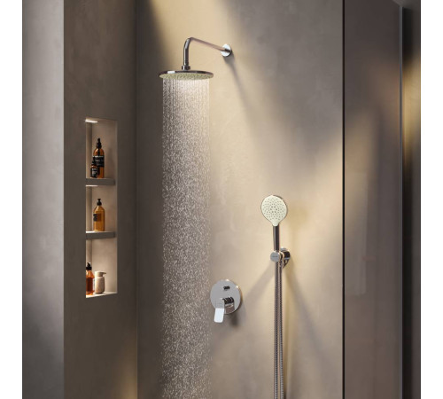 Душевая система AM.PM X-Joy со смесителем, верхним душем и душевым набором FB85A1RH20