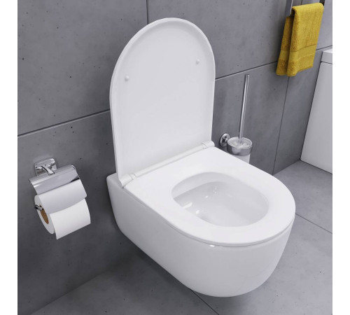 Унитаз подвесной безободковый AM.PM Spirit V2.0 с сиденьем микролифт DX86C1700SC