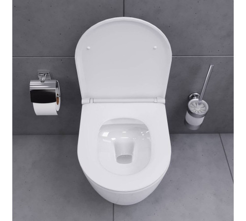 Унитаз подвесной безободковый AM.PM Spirit V2.0 с сиденьем микролифт DX86C1700SC