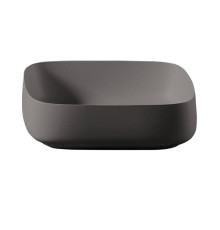 Раковина накладная Artceram Cognac Quadro 55x35 см без отверстия denim COL008 37 00