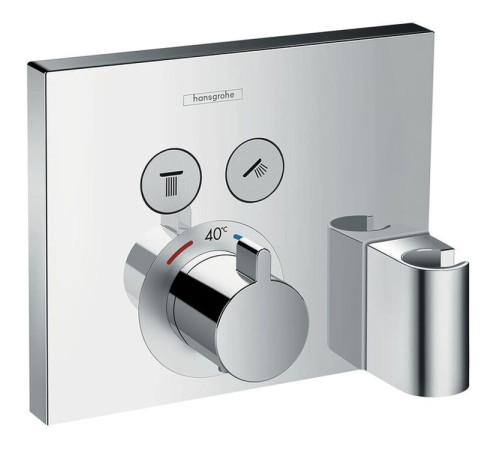 Термостат для душа Hansgrohe ShowerSelect на 2 потребителя скрытого монтажа хром 15765000