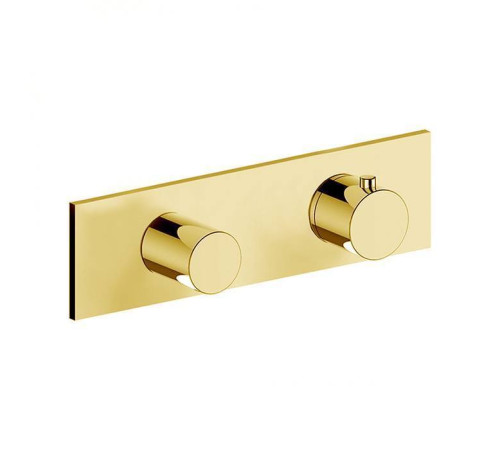 Смеситель для душа термостатический Fantini Venezia встраиваемый 3/4 наружная часть Matt British Gold PVD 29 P6 N272B