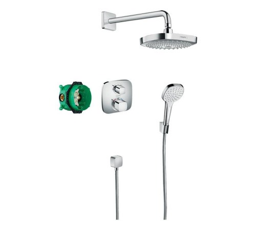 Душевая система Hansgrohe Croma E Showerpipe с термостатом хром 27294000