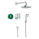 Душевая система Hansgrohe Croma E Showerpipe с термостатом хром 27294000