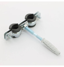 Хомут для труб двойной Walraven BIS Cobra 3/8 15-18 мм с уплотнителем шпилькой и дюбелем 0802118