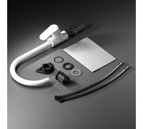 Смеситель для кухни AM.PM Like белый камень F8007133