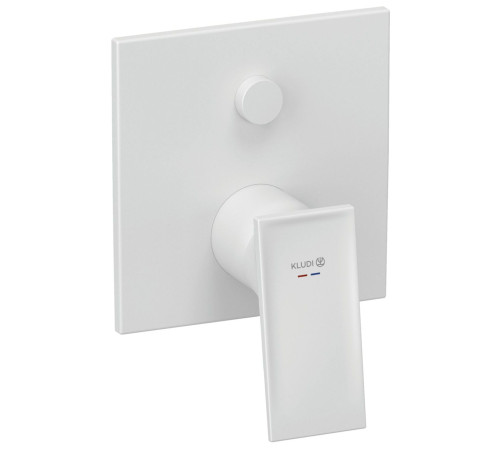 Смеситель для ванны и душа встраиваемый KLUDI DECUS внешняя часть для SLIM.BOXX 88022 белый матовый 547595375