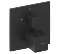 Смеситель для душа встраиваемый Kludi DECUS с термостатом и SLIM.BOXX 88022 черный матовый 548853975