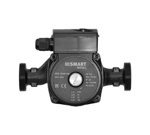 Насос циркуляционный Smart Install CPS 25-60 180 мм 100 Вт с гайками 110102S