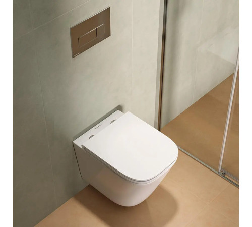 Унитаз подвесной Kerama Marazzi Cubo 34х48 см смыв торнадо с сиденьем CU.T.wc.02