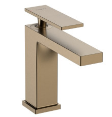 Смеситель для раковины hansgrohe Tecturis E 117 мм гладкий корпус бронза 7301140