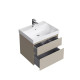 Тумба подвесная Kerama Marazzi Cubo 60 см с ящиками лимо матовая CUB.60.2\LIM
