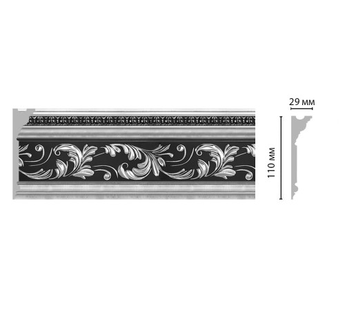 Плинтус потолочный DECOMASTER D225-63 110х29х2400 мм D225-63
