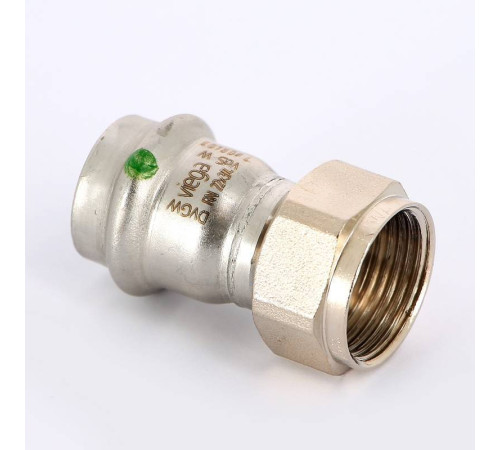 Муфта пресс Viega Sanpress Inox с накидной гайкой 22х3/4 нержавеющая сталь 437619