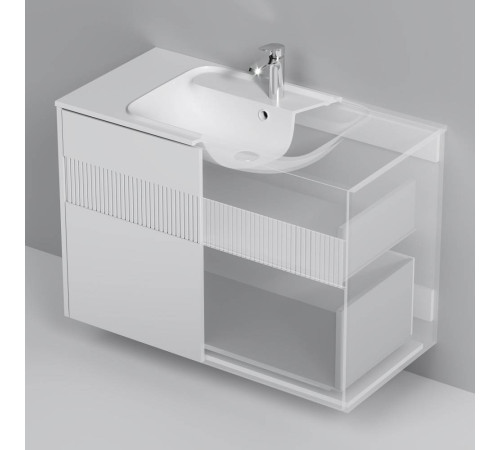 База под раковину AM.PM Func 100 см 2 ящика белый матовый M8FFUX1002WM