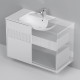База под раковину AM.PM Func 100 см 2 ящика белый матовый M8FFUX1002WM